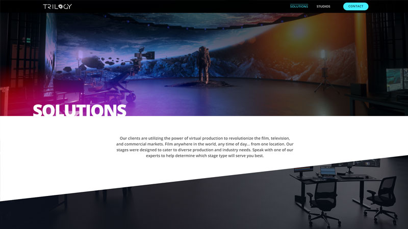Trilogy Studios website screenshot